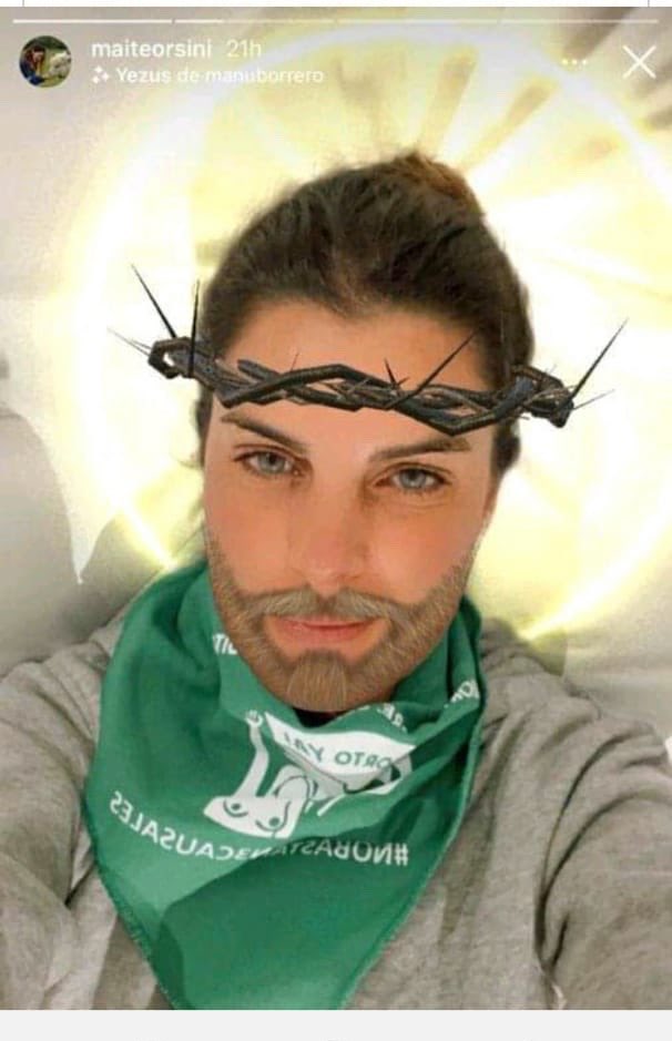 <a href="/MaiteOrsini/">Maite Orsini Pascal 🌳</a> “ Maite no sientes que con esta actitud, haces una tremenda falta de respeto a las personas que creemos en Dios, respeta y serás respetado, espero tu disculpas públicas”.
#ElPeorCongresoDeLaHistoria