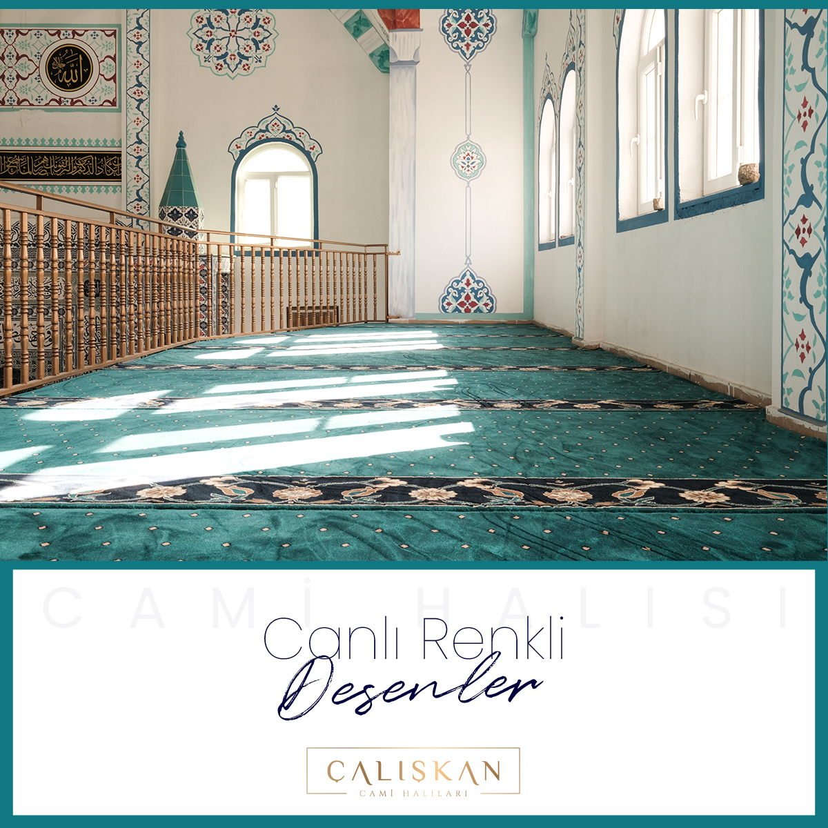 Canlı renk ve desen seçenekleri ile geniş ürün
yelpazesi sunuyoruz.
.
#cami #halı #carpet #mosque #çalışkanhalı
#camihalısı #mosquecarpet #beratkandili
#kandil #berat
