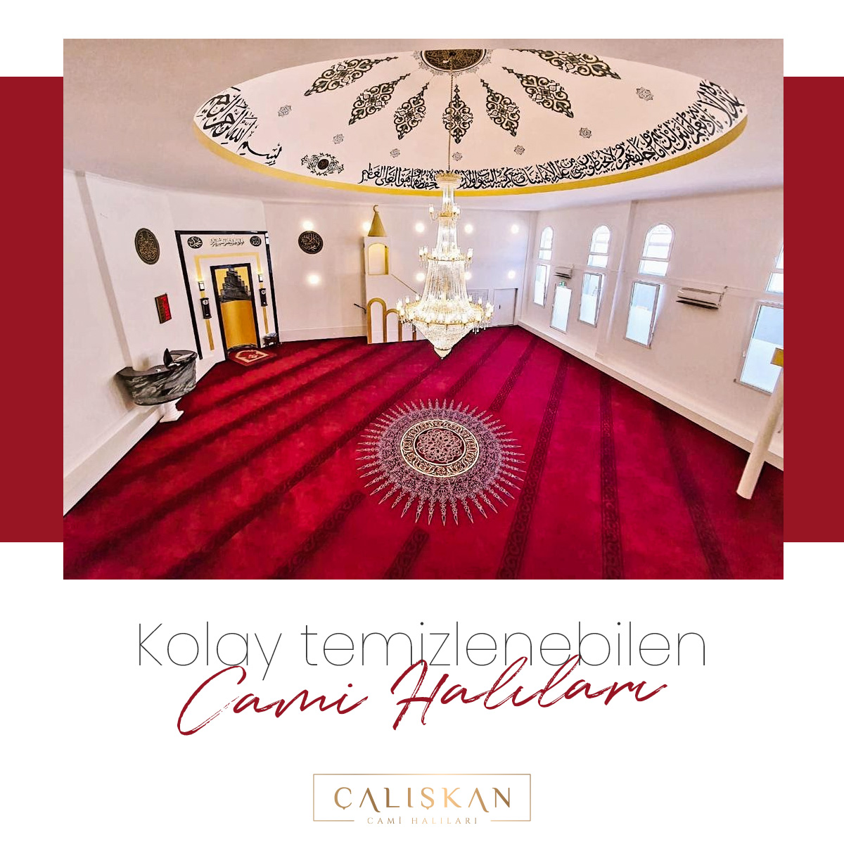 Cami halılarımız dokusu sayesinde kolay
temizlenebilme imkanı sağlar.
.
.
#cami #halı #carpet #mosque #çalışkanhalı
#camihalısı #mosquecarpet #miraçkandili
#kandil #miraç