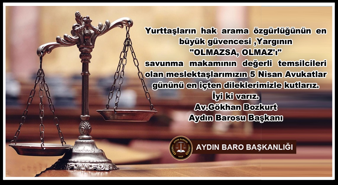 Aşktır avukatlık. Haksızlığa, adaletsizliğe karşı durabilmektir. Adaleti hayatla eşdeğer tutan, yok edilmeye çalışılan kutsal savunma hakkını inatla ve yılmadan korumaya çalışan, yeminine sadakati namus, cübbesini onur bilen tüm meslektaşlarımın #AvukatlarGünü'nü kutluyorum.