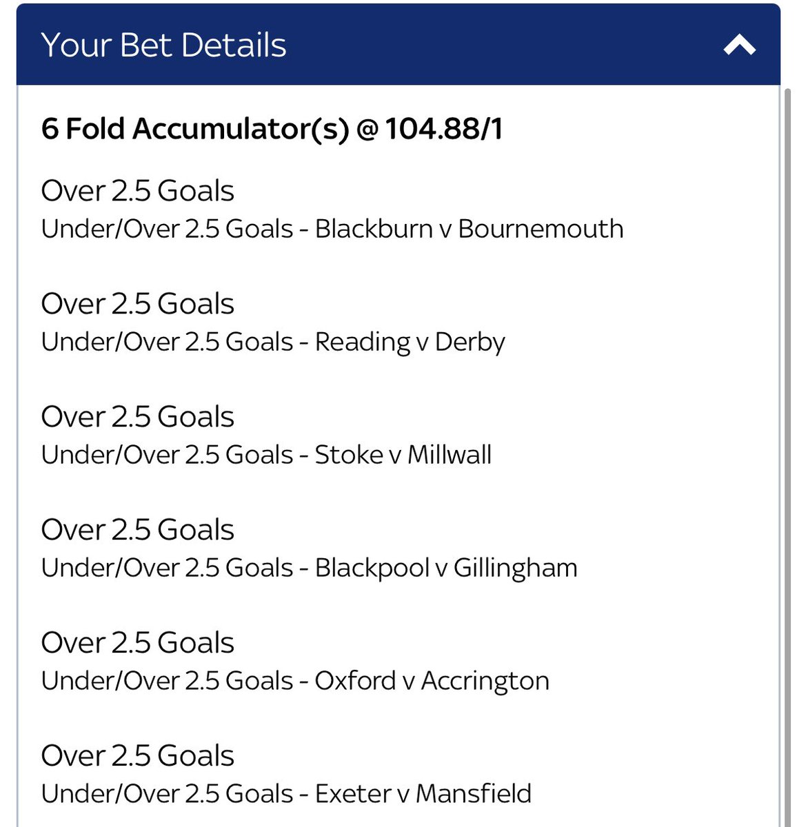LegendBetting's tweet photo. Over 2.5 goals, this ones just for a bit of fun! Small stakes 👍 https://t.co/MQzoHpjmCO