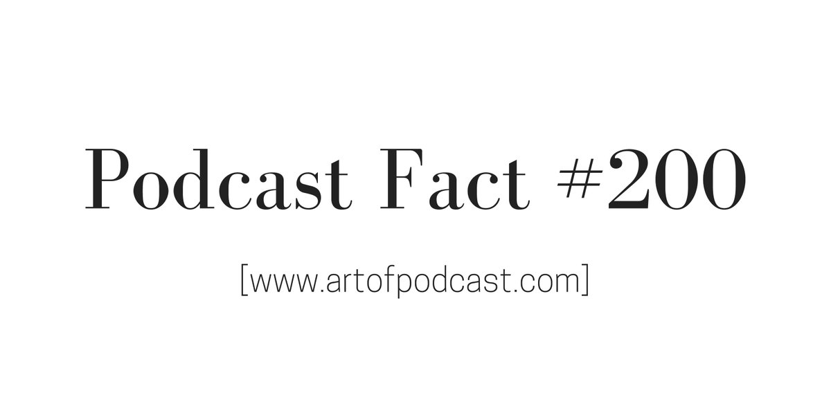 ArtOfPodcast's tweet photo. #Podcastfact 200: Monday, Tuesday, and Wednesday are the best days to release a podcast #Podcast #Facts #AOP #IncomeSchool https://t.co/QVYITFoAdz