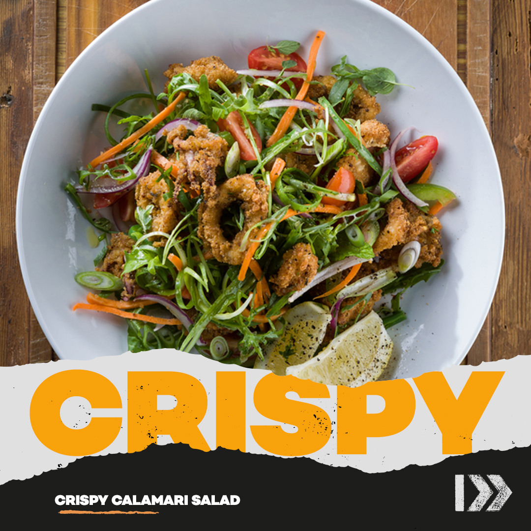 Take 20% off Crumbed calamari, fresh rocket, carrots, cherry tomatoes, red onion, green beans, red peppers, mint, coriander, oregano &amp; spring onion. Drizzled lemon juice &amp; chilli aioli. 

#OrderOnline #OrderIn #Primi #HealthyFoodChoices  #RestaurantDeals #FoodSpecials