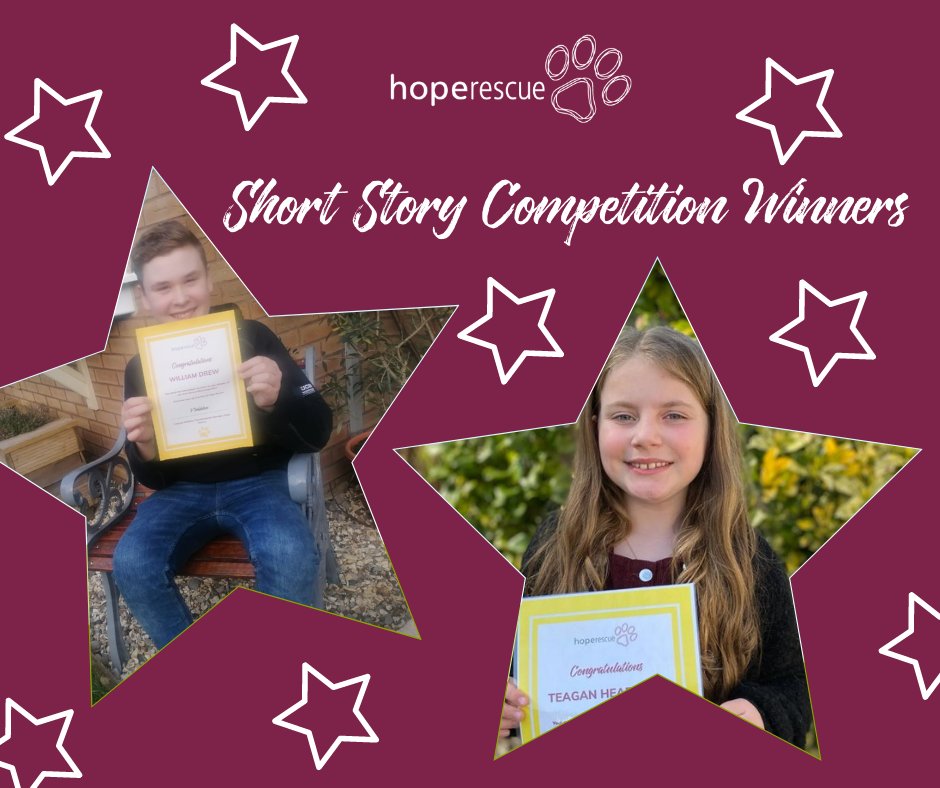 HopeRescue's tweet photo. This is a moment many people have been waiting for, the winners of our short story competition are announced. After much deliberation we can now let you know that the winners are Teagan Headford and William Drew. Read both of their brilliant entries here https://t.co/M4mN8xYtJx https://t.co/b33AKXHvad