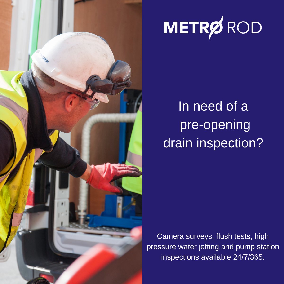 If you've returned to your shop or office and are experiencing drainage or plumbing issues, call Metro Rod. 

Our pre-opening inspection service can help identify and fix the problem to ensure you're fully prepared for when you re-open. 

ow.ly/malc50DPSE0