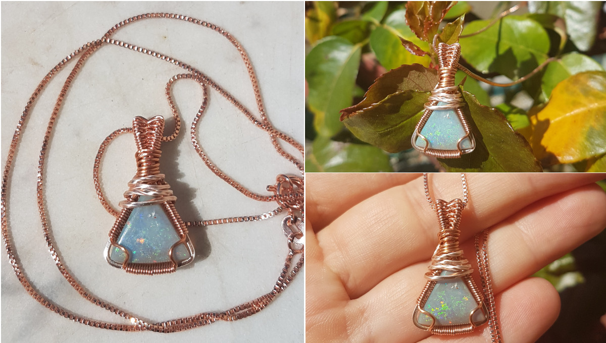 LuminosityBij's tweet photo. Wonderful piece of opal all wrapped up, available on my etsy page https://t.co/VtSjjt37KL
#opal #gemstone #necklaces #crystals #vintage #rosegold #pendant #jewellery #giftideas #shopsmall #etsy #rainbow #jewelry #minerals #sterlingsilver https://t.co/jpl2kkEuhd