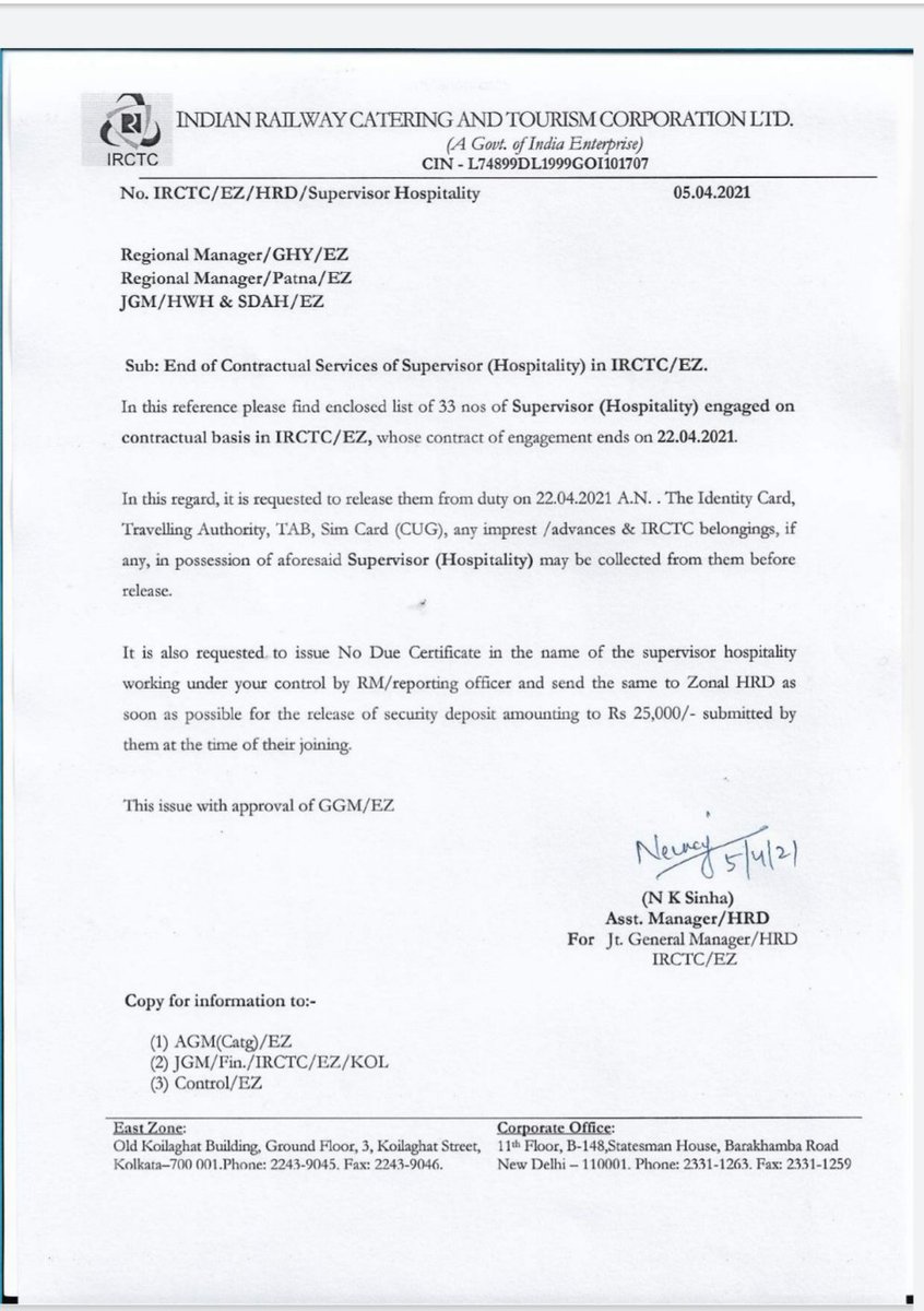 Vikasku95630758's tweet photo. # IRCTC HOSPITALITY SUPERVISOR 
@PiyushGoyal @PTI_News @manojkjhadu @ANI @PMOIndia @narendramodi @rashtrapatibhvn https://t.co/EbpilokzNS