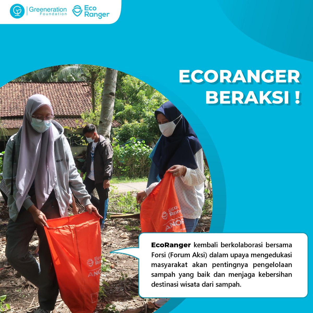 greenerationid's tweet image. #GINFO | EcoRanger Beraksi Mengedukasi Masyarakat Tentang Pengelolaan Sampah 

#EcoRanger
#ProgramGF
#Ecotourism 
#SustainableTourism 
#Ekowisata