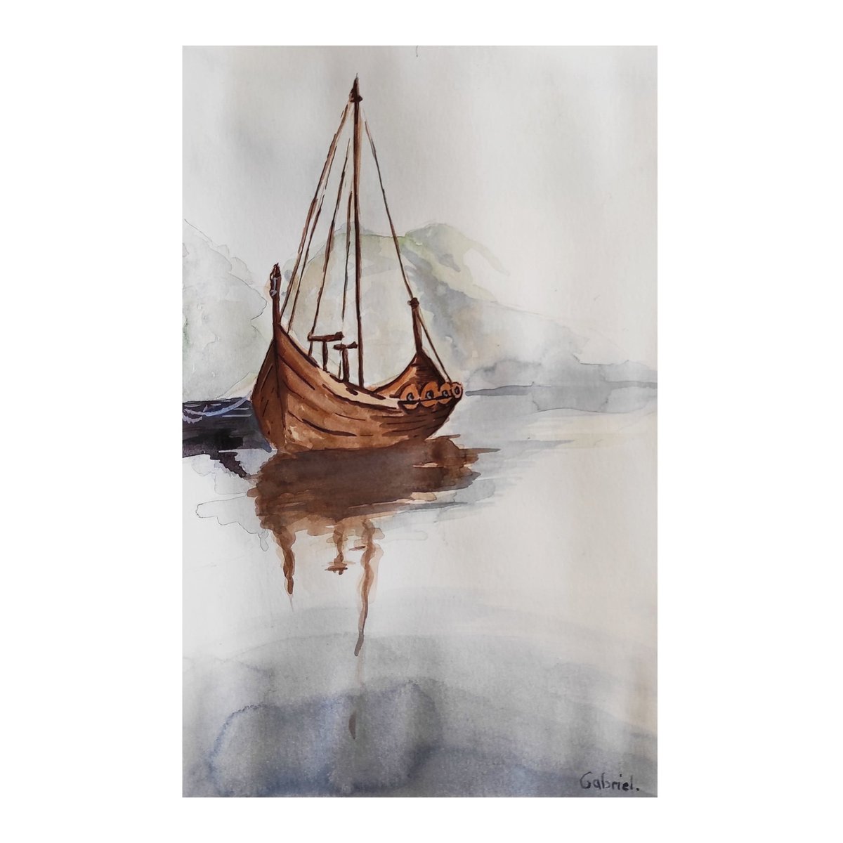 JacobGraphiste's tweet photo. Plus rare chez moi, un paysage.
Prendre la mer, le large. L'aventure.
#art #artiste #dessin #draw #drawing #artist #watercolor #aquarelle #mythe #legende #vikings #aventure #vinking #sea #mer https://t.co/7TJuobMgv0