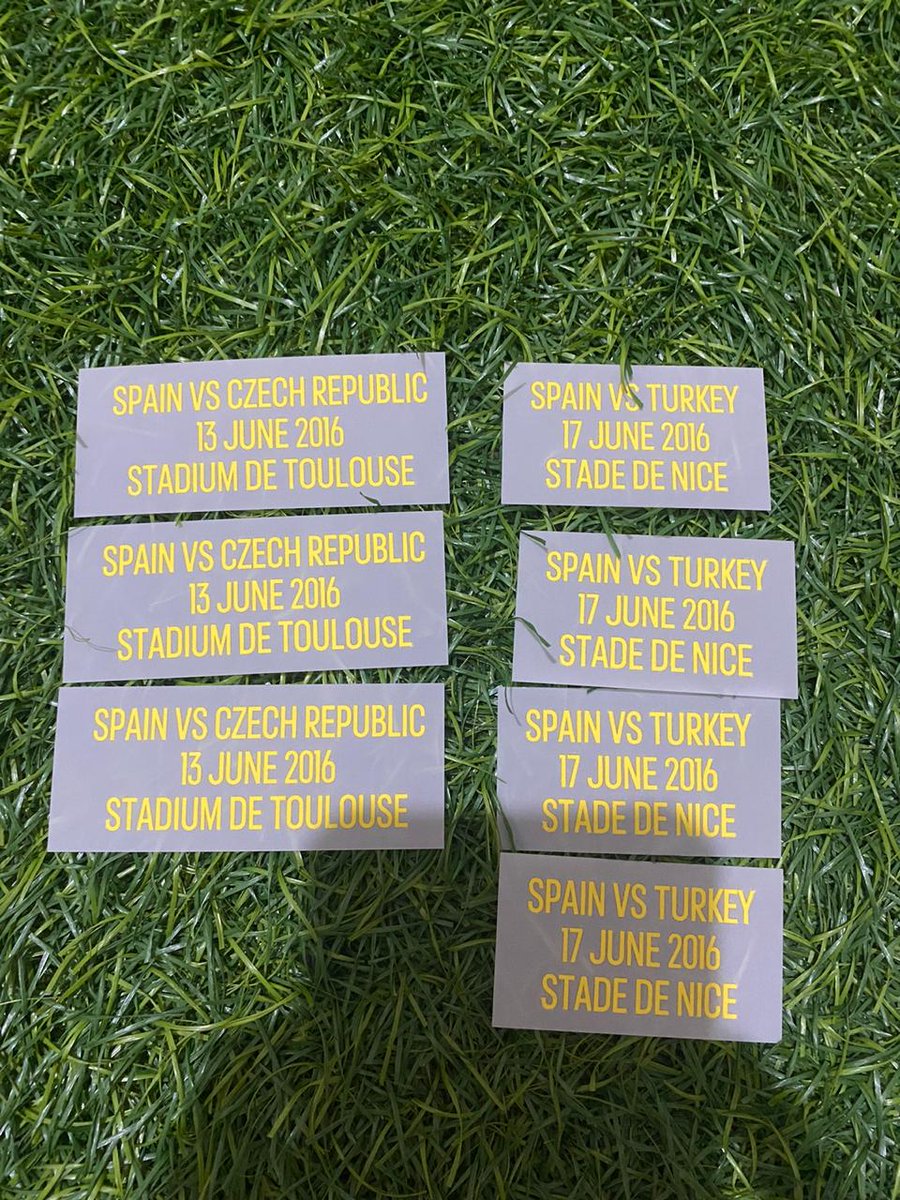 MDT Euro 2016 original
For Spain Home 2016
Rp.90.000 / pcs