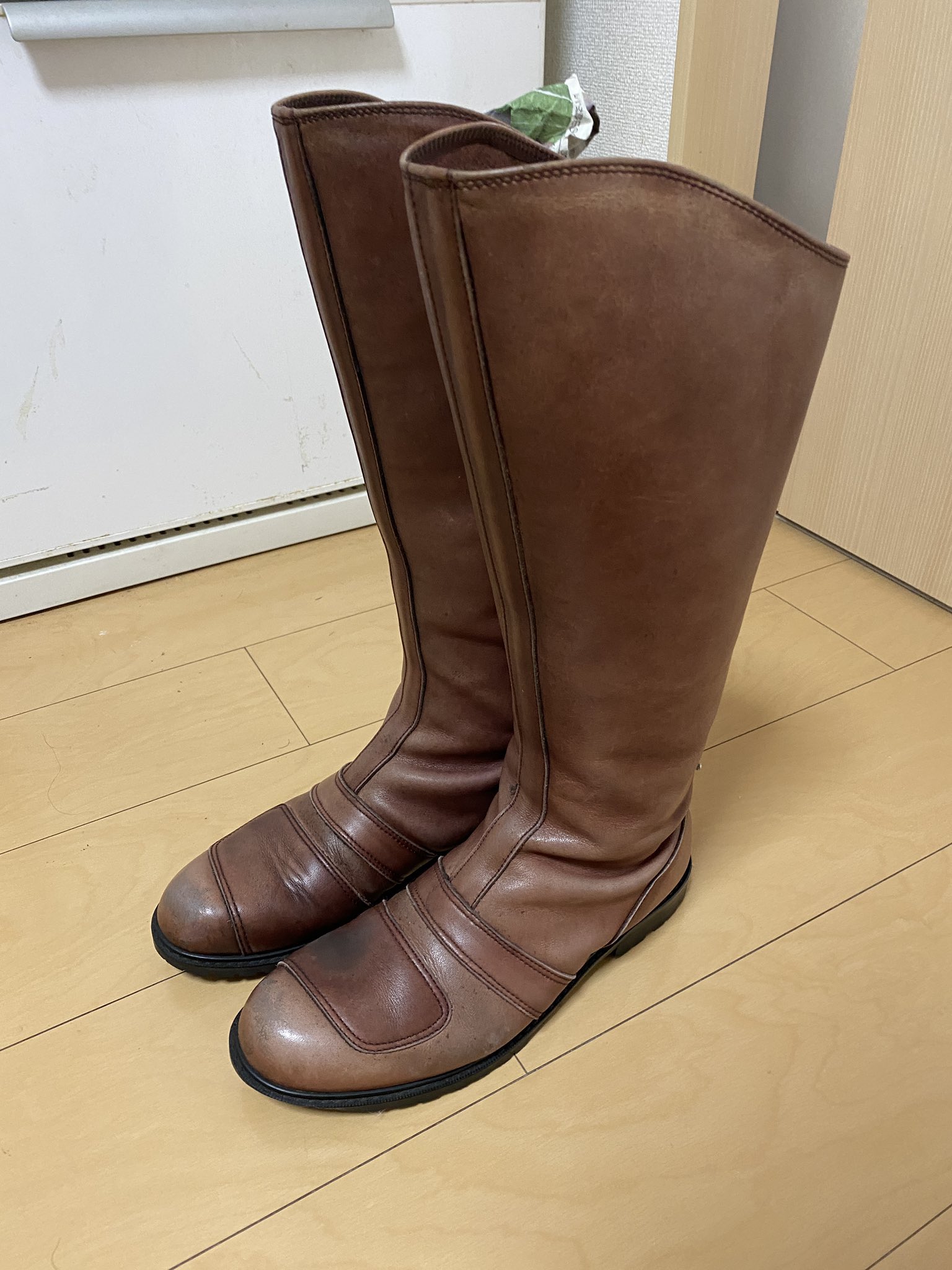 昔昔キャンディーライフで買った、特攻ブーツ ライダーブーツ バイク