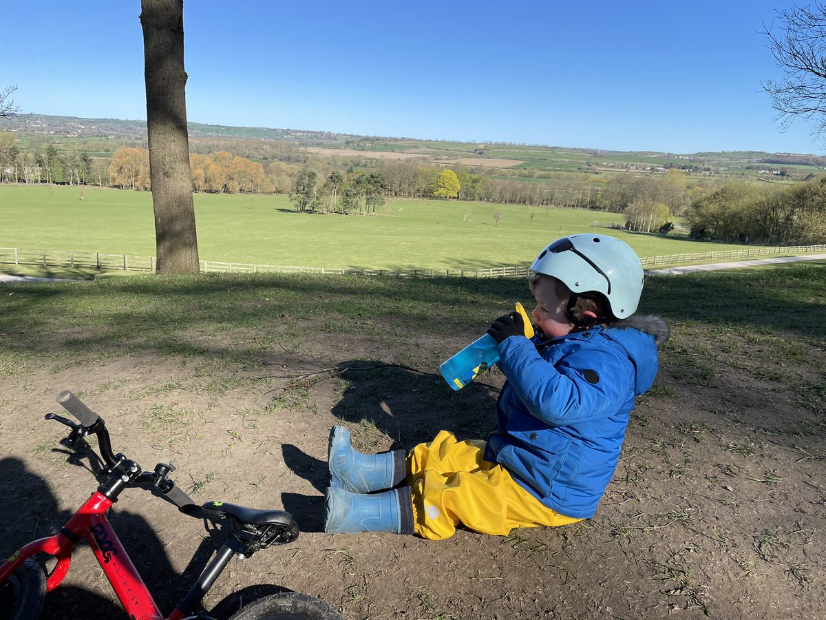 Stevemb2007's tweet photo. But chilly on the downhills this morning! #ToddlerLife #harewood #Yorkshire https://t.co/u23U4avCbF