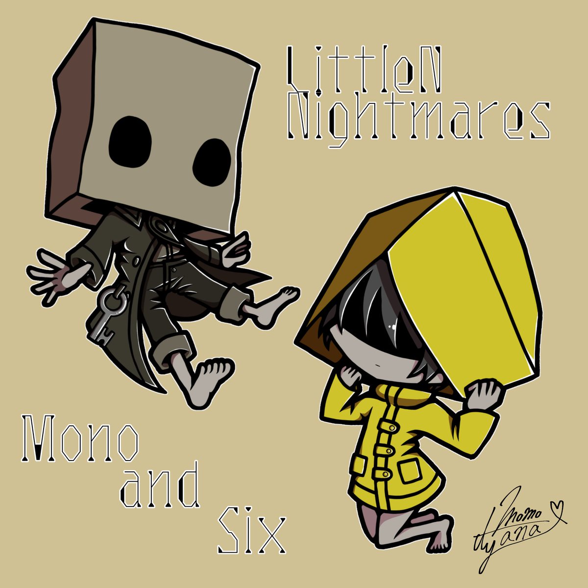 ももちゃな イラスト集販売中 主人公2人 リトルナイトメア2 Littlenightmares2 イラスト好きさんと繋がりたい 絵描きさんと繫がりたい T Co 09euw4lm5z Twitter