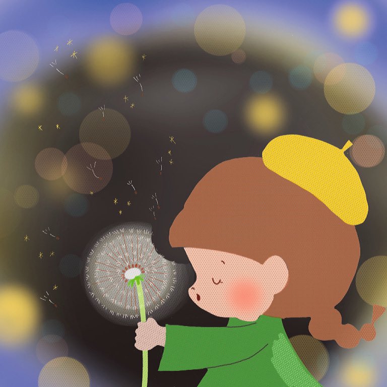 いま まい たんぽぽ綿毛 イラスト イラストレーター 可愛いイラスト ダイトウスタイル たんぽぽ たんぽぽ綿毛 Illustration Illust Illustrator