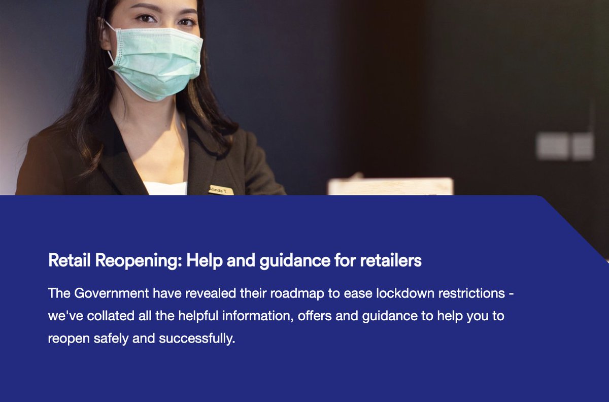 With the news that non-essential #retail will be reopening from 12th April in #England and #Wales we've compiled a list of guidance, to help you to reopen successfully. 
Take a look here 🛍️➡️ow.ly/Ep3V50E7kcH

#ReopeningRetail