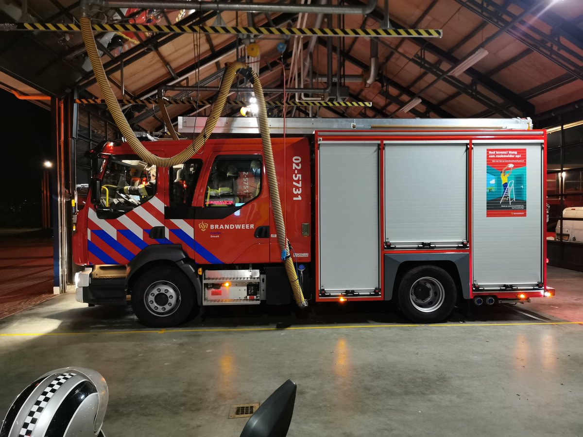 Melding brandweer 1e Oosterkade Sneek