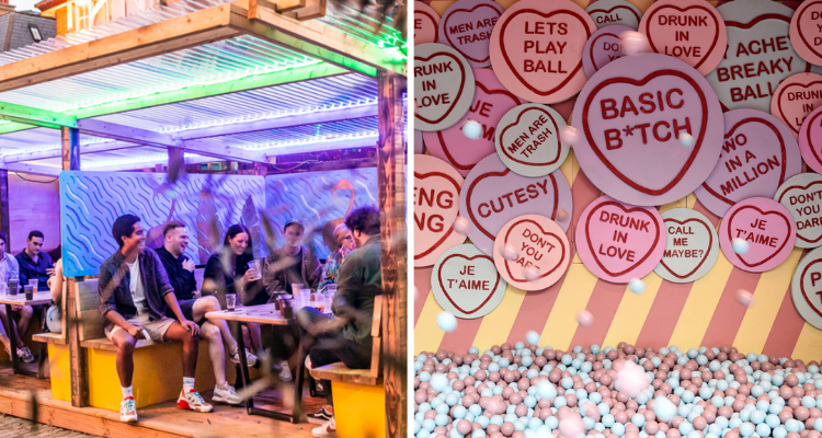 DesignMyNight's tweet photo. Ball pit parties, disco brunches and pop-up beaches 🏖️ 50 insane events if you're planning a wild June in London @BallieBallerson @jimmyspopup @twotwofficial https://t.co/WLiE5gUDMF https://t.co/bYieSQE78Q