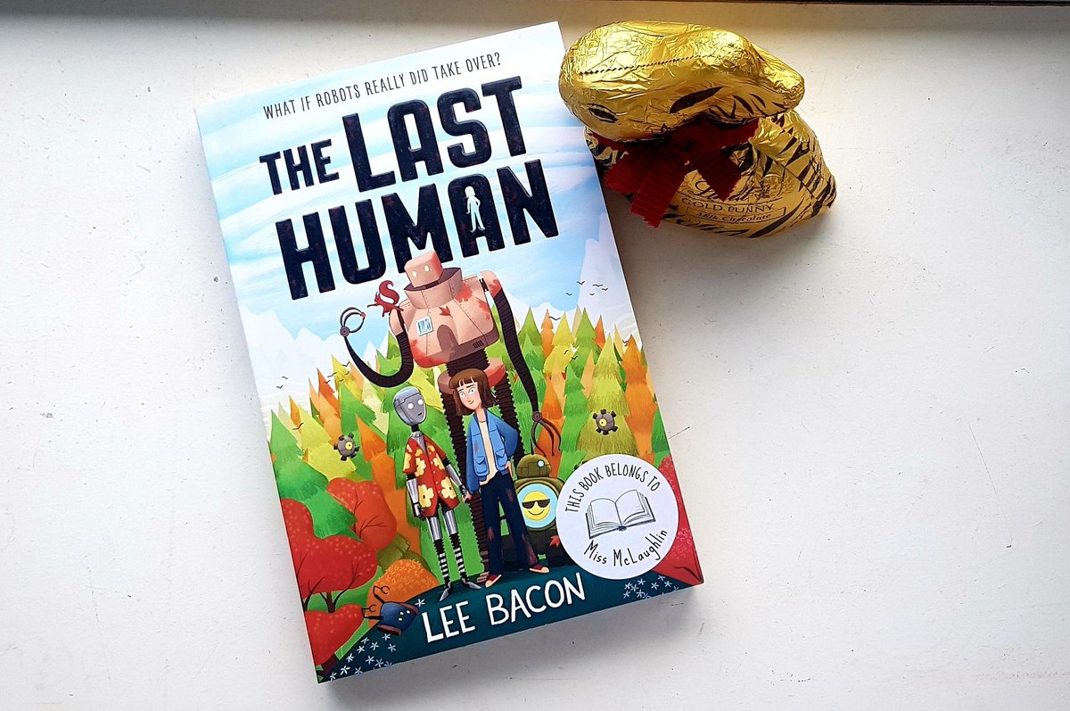 Definitely recommend Easter reading: devoured the book (The Last Human 📖) and the chocolate (luckily, not my last egg 🐣🐰🐷)! 🤖🥰 #LeeBacon #NQT #edutwitter #primaryschool #reading #readingforpleasure #teachersasreaders #loveofreading #books @PiccadillyPress #HappyEaster