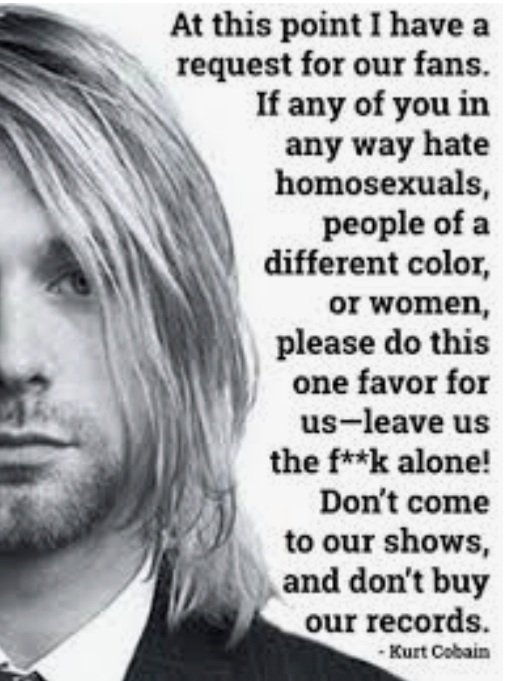 Kurt Cobain was not only a great musician. He was ahead of his time, also! #KurtCobain