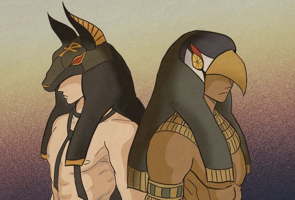 Somebody's sons.#ENNEAD エ ネ ア ド Anubis/Horus.