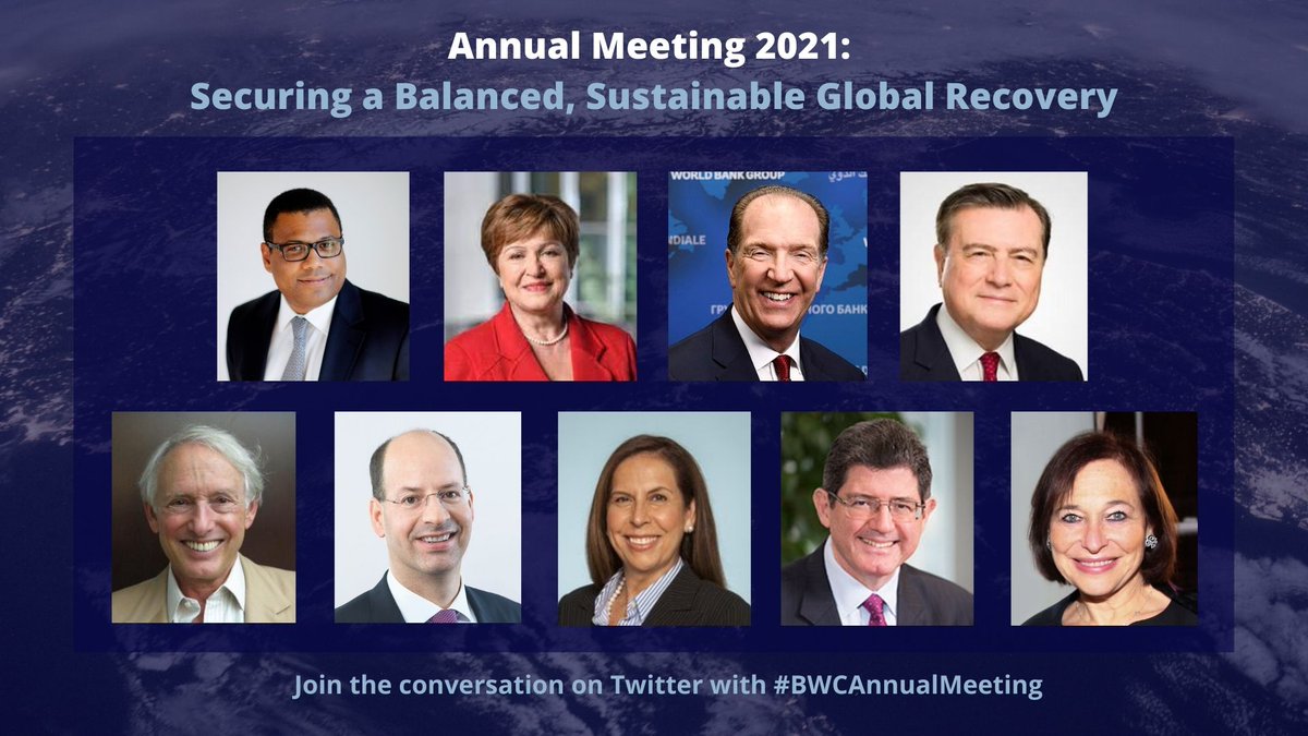 BrettonWoodsCom's tweet photo. The Bretton Woods Committee’s Annual Meeting 2021 starts today! How can we secure a balanced, sustainable global recovery? Follow along with #BWCAnnualMeeting https://t.co/1CnWJ8B9k3