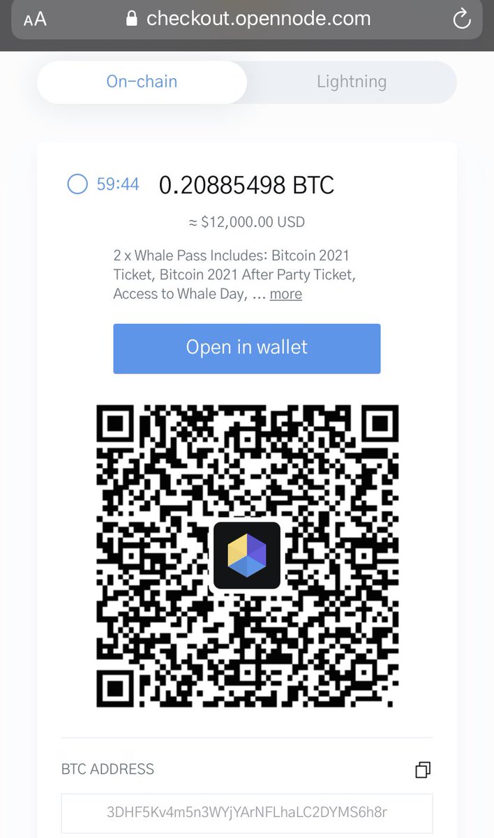 PatopsC's tweet photo. Good Morning, opportunity to bless #patop. Two whale 🐳 tickets for #Bitcoin 2021. One for me and the other for my love. ;) Will provide early access to next article on https://t.co/46OKBb7JOV
@TheBitcoinConf https://t.co/swDRnfWxXT