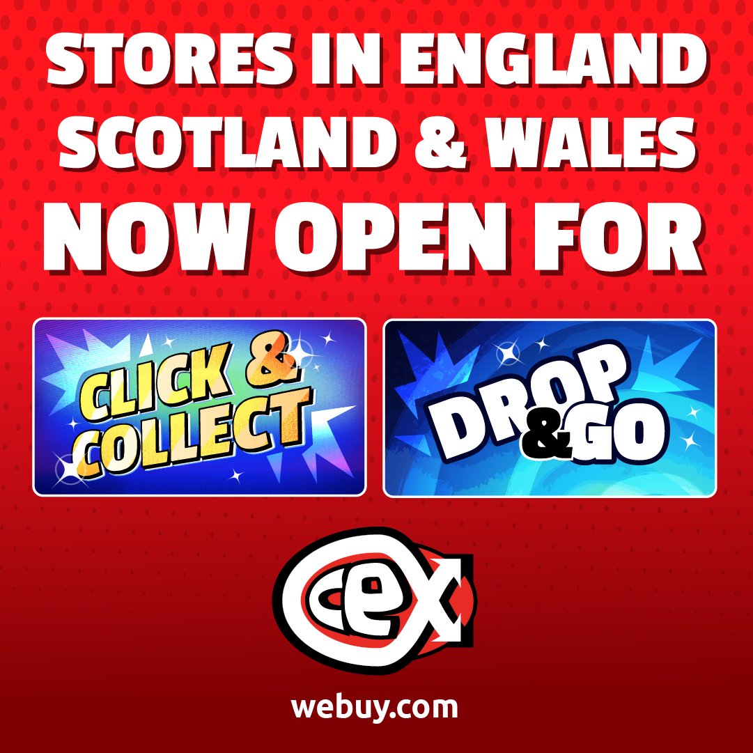 Stores now open in England, Scotland and Wales for Click & Collect