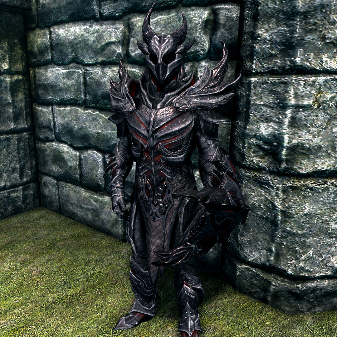 The Brown armor is Daedric armor in ESO, the more badass looking armor is D...