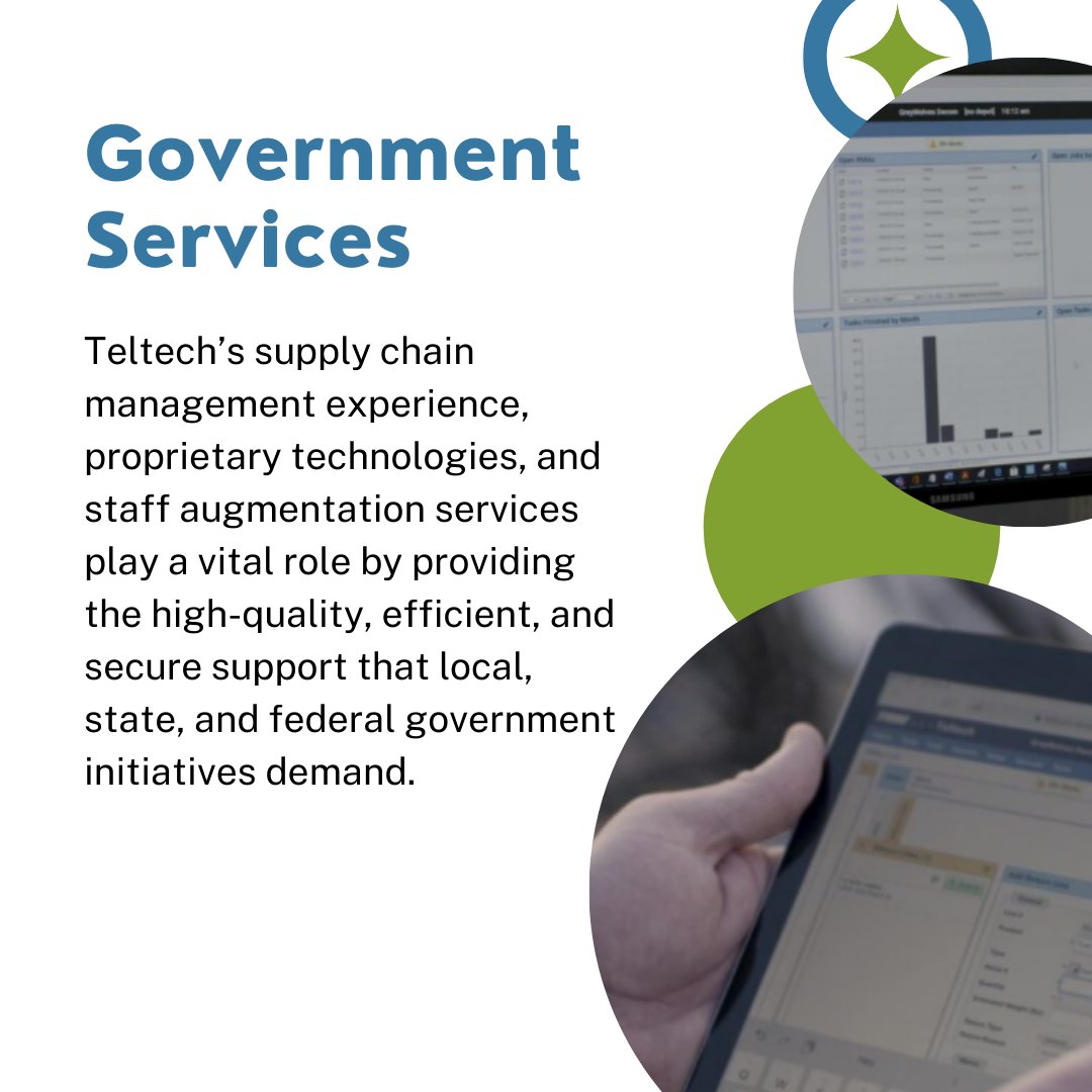 TeltechGroup's tweet image. We are uniquely positioned to support government modernization strategies through our #GovernmentServices. Find out more about them here: ow.ly/MxnG50EbqZ5
.
#GovernmentModernization #AssetManagement #SupplyChain