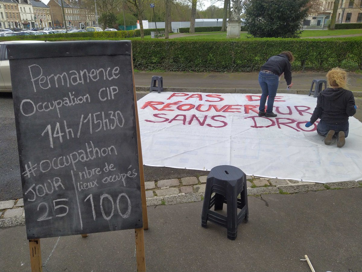 CipSomme's tweet photo. #Occupathon
🗓️ JOUR 25 | 💯 lieux occupés 🏟️
🎉 La barre des 100 lieux occupés est franchie ! 🎉
👉 Et toujours aucune proposition du gouvernement !
#OccuponsPartout #occupationodeon #convergencedesluttes https://t.co/mTcoEsqCnU