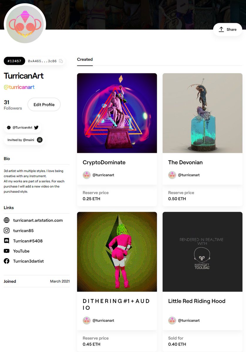 I have not been able to sell any #nft for 2 weeks on @withFND . What am I doing wrong? give me some suggestions!
#nftcollector #nftcollectors #NFTartists #nftart