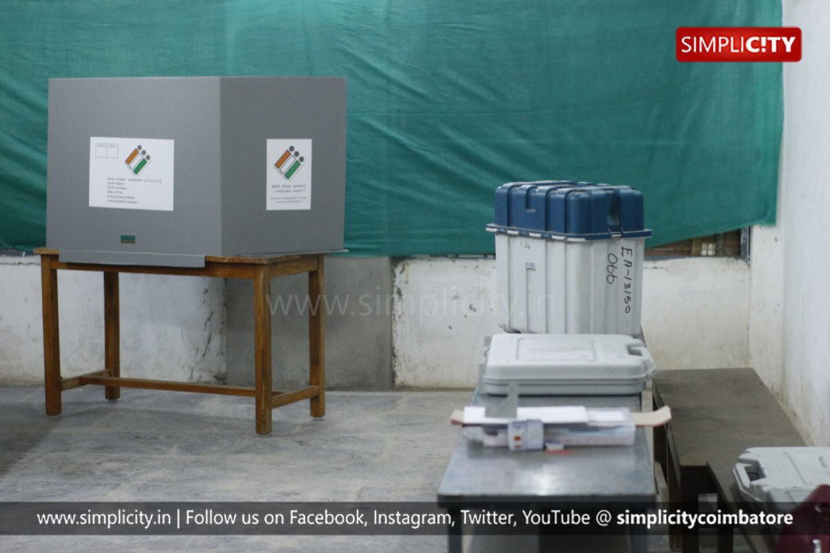 #Photostory
Election booths in #Coimbatore getting day for polling day https://t.co/YO0p64Jnkn