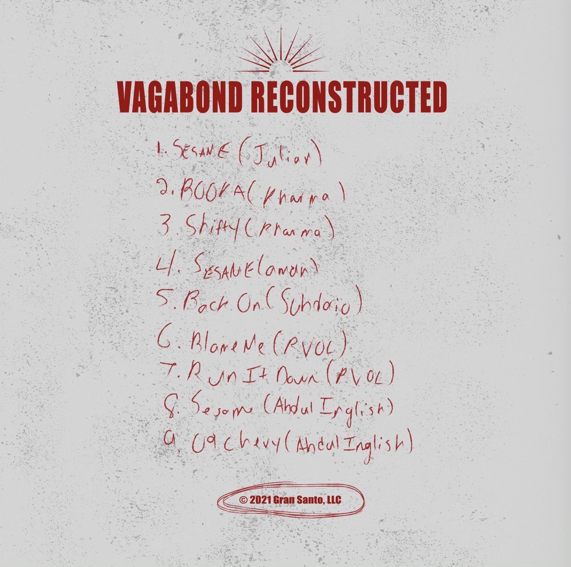 KHARMA__'s tweet image. Vagabond Reconstructed by my brother @LSVAGABOND out now on all DSPs! Proud to have worked on this project alongside a talented group of creators. Tracks 2 &amp;amp; 3 produced by me. 👁🌐