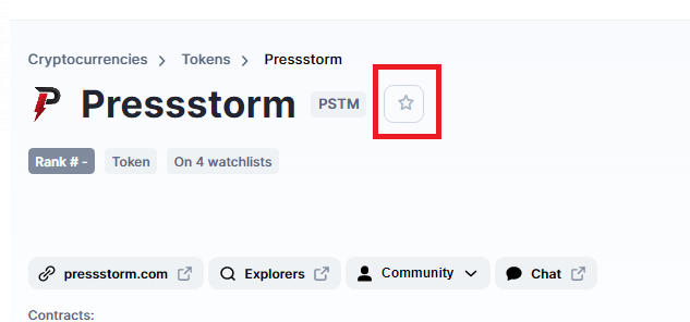 Add PressSTORM to your coinmarketcap watchlist coinmarketcap.com/currencies/pre…   receive an instant 50 PSTM share screenshot and trc20 address. first 50 wallets