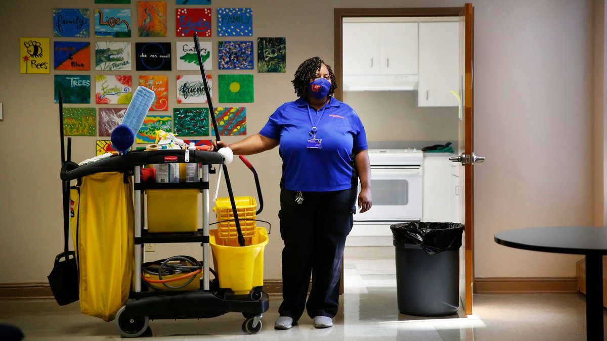 Cleaning A College In A Pandemic: 'Without Us This Campus Shuts Down.' This is an interesting read about campus custodians, who colleges desperately rely on to remain open. buff.ly/2QRLhLz #liveunited #MondayMotivation