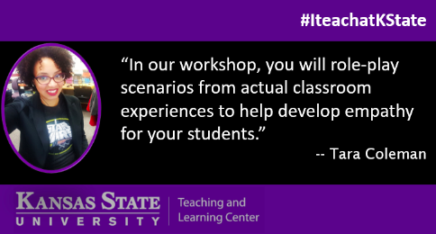 kstatetlc's tweet photo. Reminder: This Wednesday, April 7th, at noon, Tara Coleman, Mariya Vaughn, and Brent Weaver will lead a professional development event on empathy. We hope to see you there! https://t.co/whcyFefW02