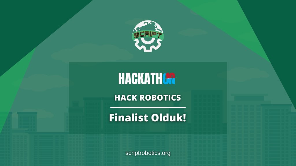 Script Robotics (@scriptrobotics) on Twitter photo Hackath10 yarışmasının bu ay düzenlenen “Hack Robotics” temasında Script Robotics olarak “Mobigoo” projemiz ile finalist olduk! Bizlere bio’da bulunan linkten 5 yıldız vererek destek olabilirsiniz!🥳
<a href="/hackath10/">Hackath10 / Hackathon</a> <a href="/VEXRobotics/">VEX Robotics</a> <a href="/EducatRobotics/">Educat Robotics #VEXRobotics</a> <a href="/EnverYucel/">EnverYucel</a> <a href="/nilcicek/">Nil Çiçek</a> <a href="/UgurOkullari/">Uğur Okulları</a> Hackath10 yarışmasının bu ay düzenlenen “Hack Robotics” temasında Script Robotics olarak “Mobigoo” projemiz ile finalist olduk! Bizlere bio’da bulunan linkten 5 yıldız vererek destek olabilirsiniz!🥳
<a href="/hackath10/">Hackath10 / Hackathon</a> <a href="/VEXRobotics/">VEX Robotics</a> <a href="/EducatRobotics/">Educat Robotics #VEXRobotics</a> <a href="/EnverYucel/">EnverYucel</a> <a href="/nilcicek/">Nil Çiçek</a> <a href="/UgurOkullari/">Uğur Okulları</a>
