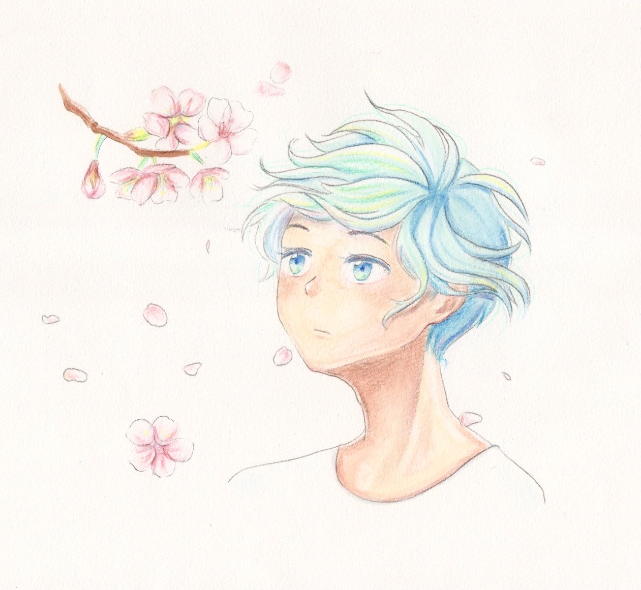 みや イラストレーター デザイナー 桜と春風 イラスト 春イラスト 桜イラスト 手描きイラスト イラスト好きな人と繋がりたい T Co Sg1tkbpafj Twitter