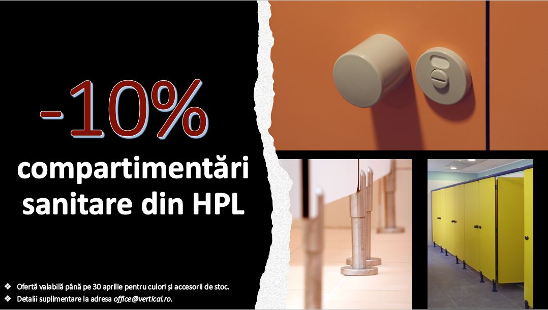 DesignVertical's tweet image. În luna aprilie, compartimentările sanitare din HPL au un preț special! 🥳 Pentru a profita de ofertă, vă rugăm să luați legătura cu specialiștii noștri la adresa de e-mail office@vertical.ro. 🤝

#VerticalDesign #DeschidereSpreViitor #promoaprilie #compartimentărisanitare #HPL
