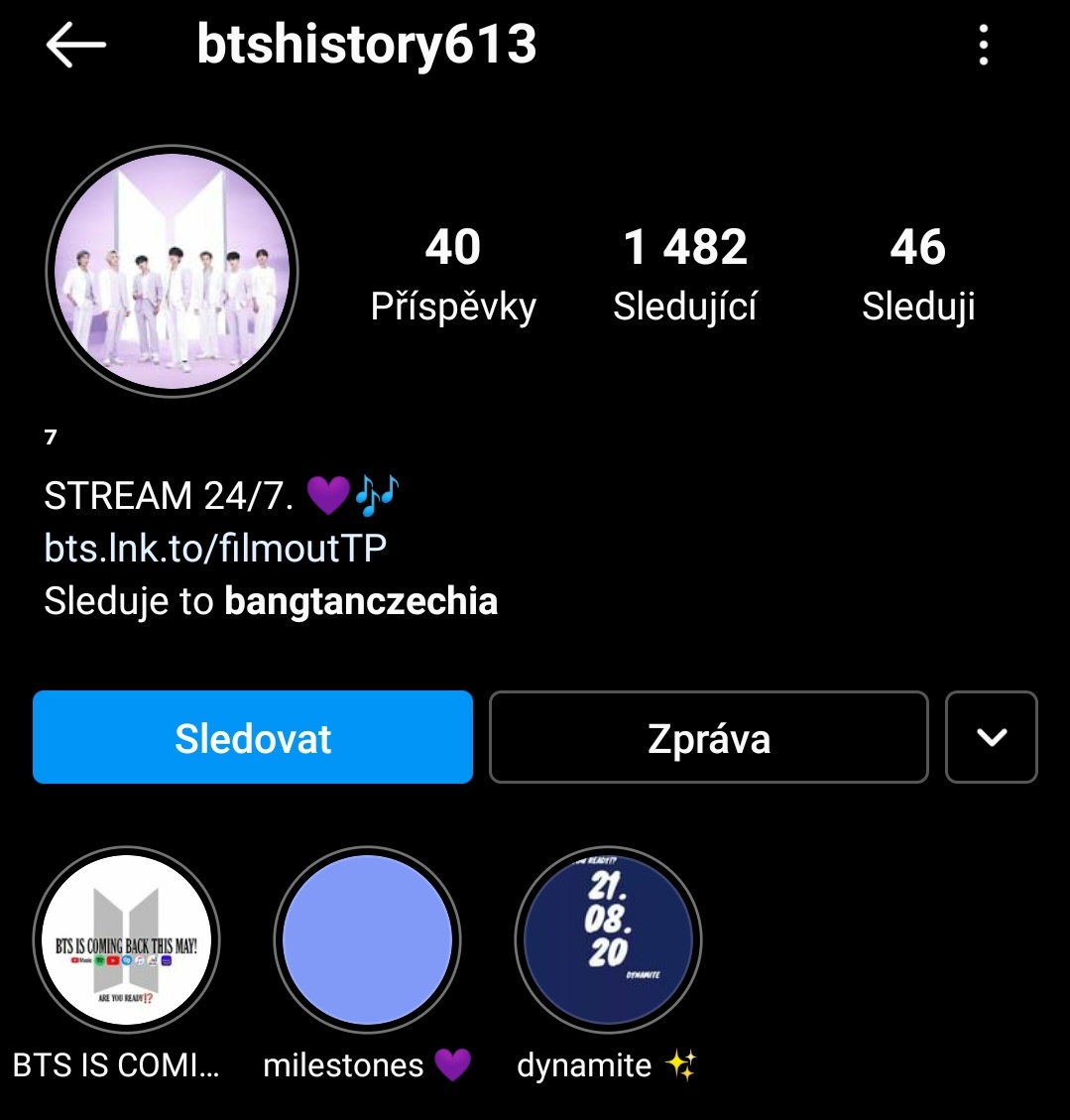 Btw former BTS_History613 acc, which sold itself and armys to b!tcoin accs is still active on ig. Here is a screenshot: