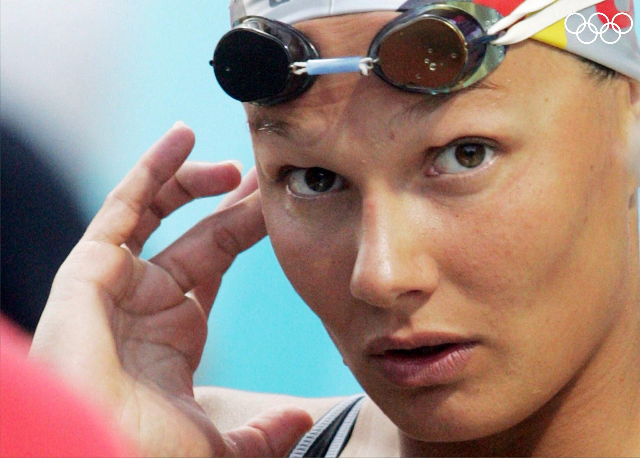 She won her first Olympic medal aged fourteen! Happy Birthday Franziska van Almsick! 