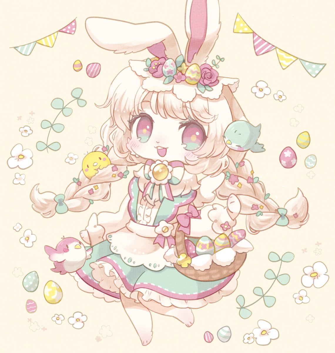 「Happy Easter!??? 」|岡森くおのイラスト