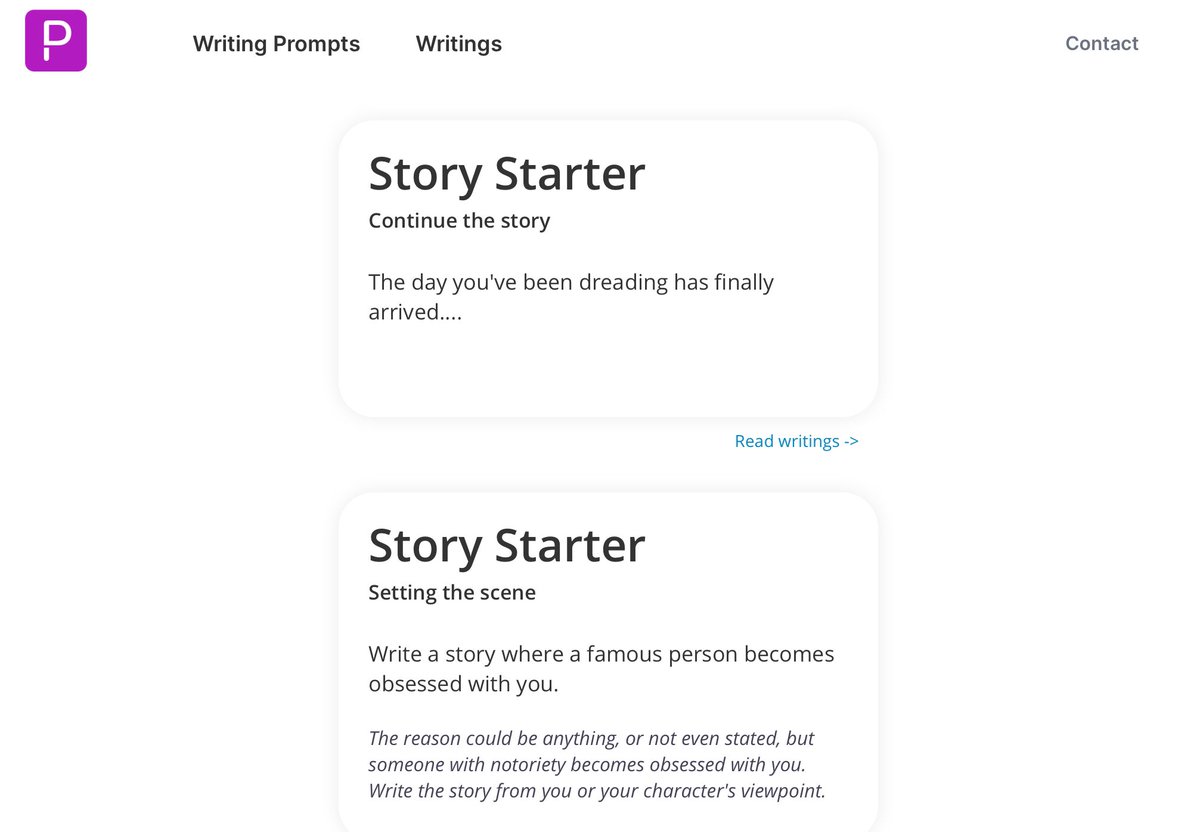 blogdecristina's tweet photo. Daily writing prompts https://t.co/OLaPG5NdPl https://t.co/npD5QcmUba