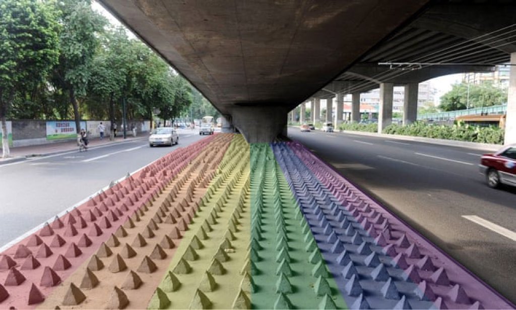 What if we kissed..... at the pride themed anti-homeless spike covered underpass