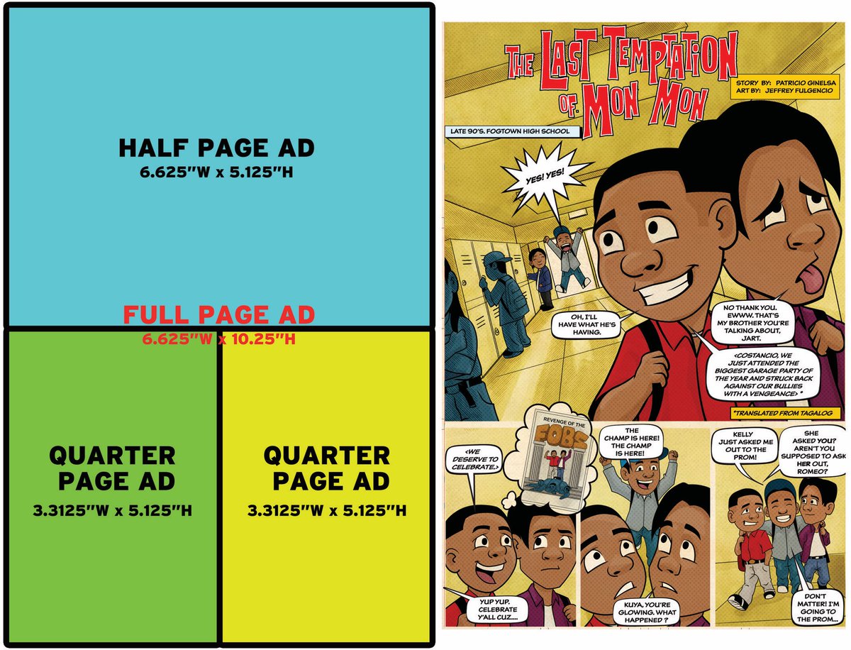 AD SPACE now available for our next indie comic book coming out next month! Interested in being immortalized in our <a href="/LumpiaMovie/">LUMPIA WITH A VENGEANCE Now Streaming @Tubi</a> comic book issue two?  Become a sponsor and support our creatives! Message us or email us at info@lumpiamovie.com for a sponsorship packet