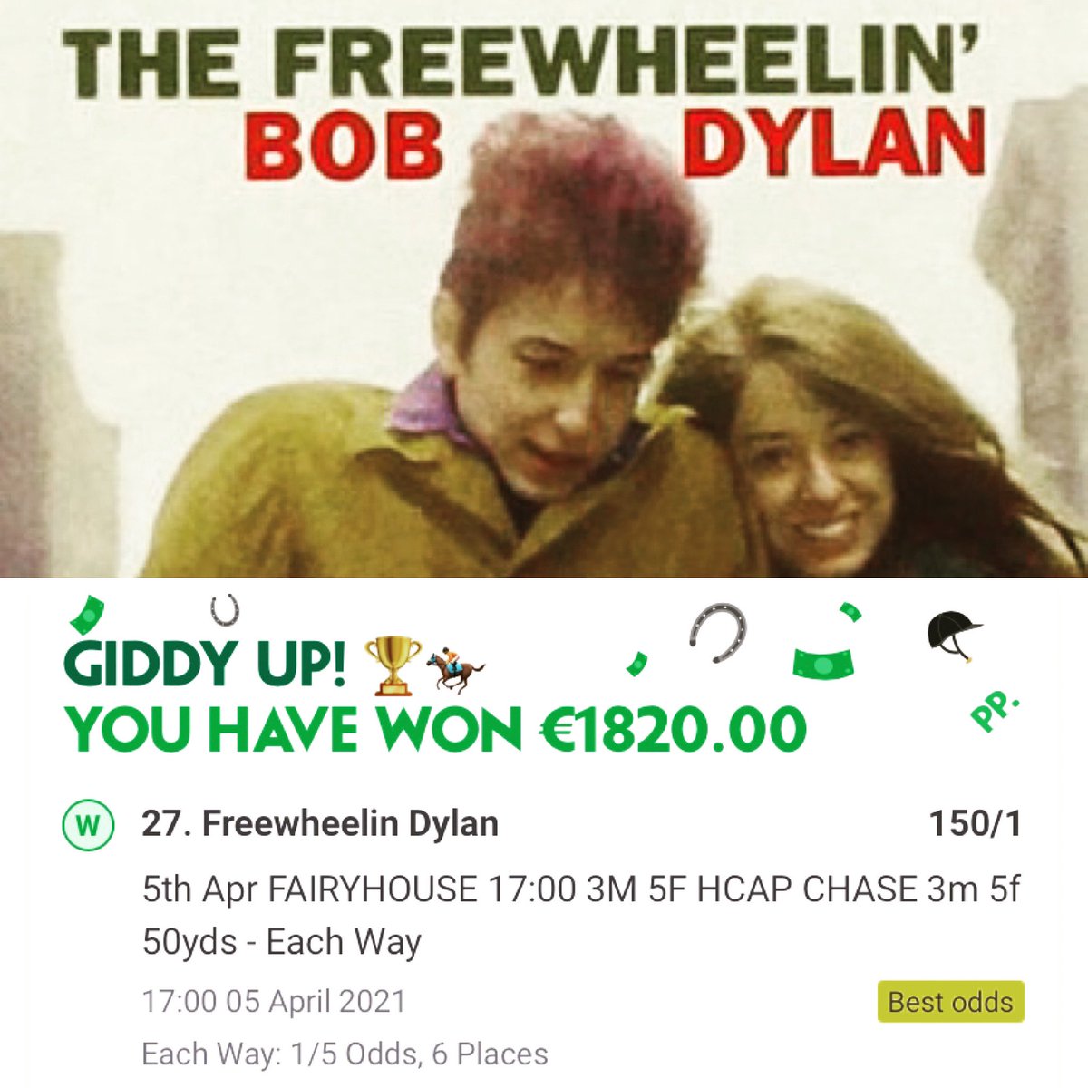 Bob’s your only man 😂😜😂 <a href="/bobdylan/">Bob Dylan</a>