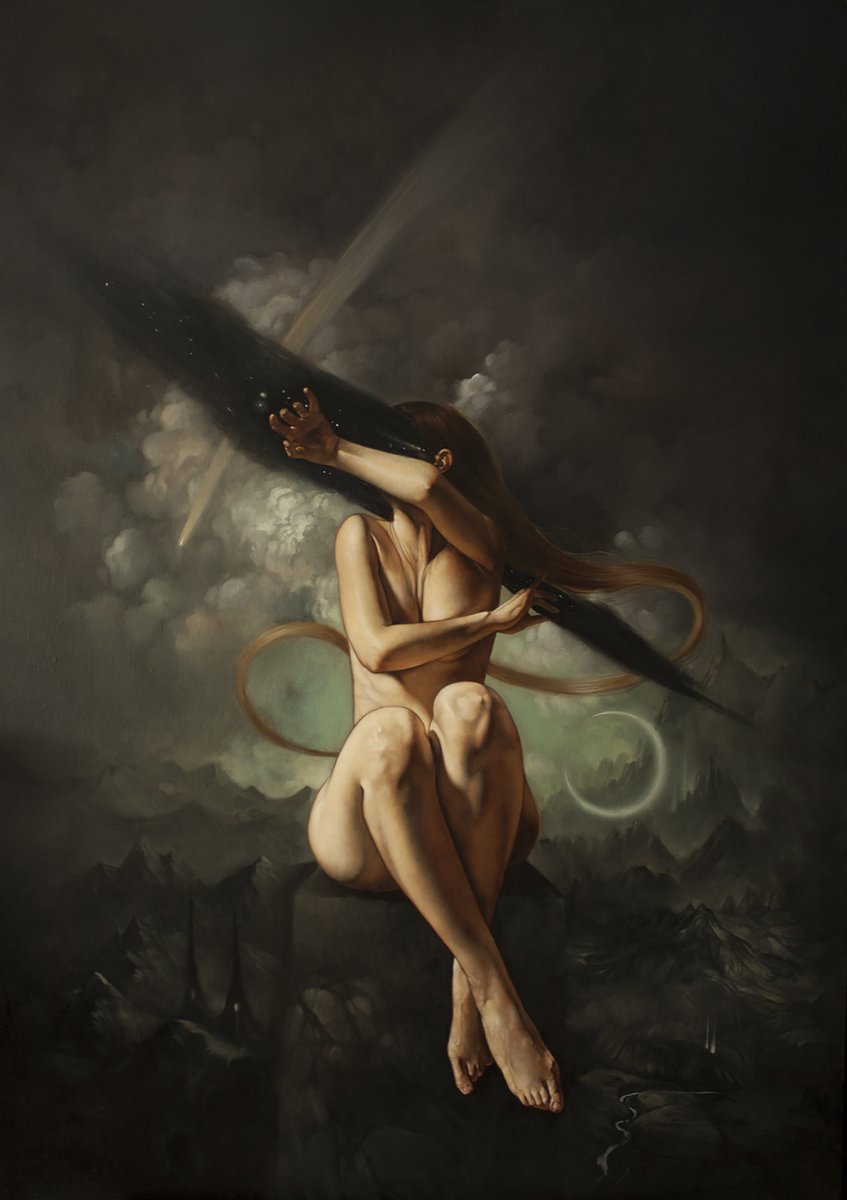 Ania Tomicka - Nocturne No. 19 (olej), 2019. #YoungMasters #PolishArt #PolskaSztuka #AniaTomicka <a href="/Aniuccia/">Ania Tomicka</a>