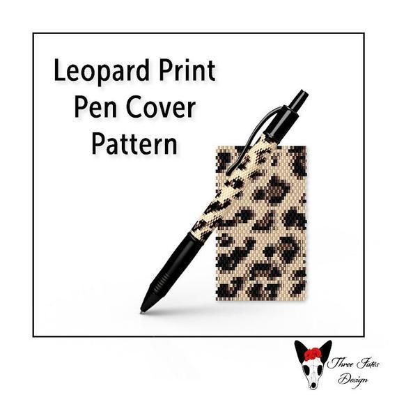 Beaded Pen Wrap Pattern Even Count Peyote Seed Bead Tutorial | Etsy buff.ly/3wEuGLU

#threefatesdesign #etsystore #beadedpatterns