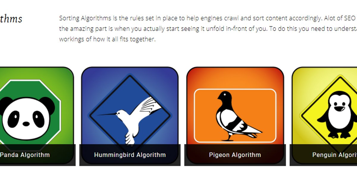 PluginMuse's tweet photo. #Penguin #Panda #Venice #Hummingbird - the pros @PluginMuse understand the 4 main #sorting #algorithms inside and out - https://t.co/MX9L0PX1N2 https://t.co/9ZmDFPbdw5