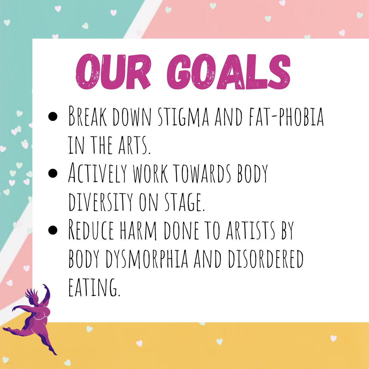 everybody_stage's tweet photo. What a better way to start the week than setting some #Goals? Here are our goals, our intentions, our objectives. We will keep these in mind with every one of our initiatives, to remind ourselves why we started #EveryBodyOnStage in the first place. https://t.co/yklrEbt97h